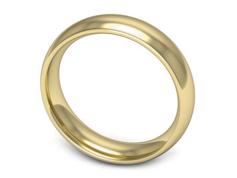 Złota Obrączka ze złota złoto proba 585 - w00012z — zdjęcie 2