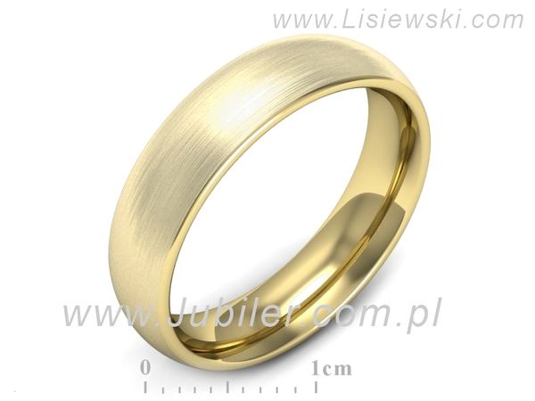 Obrączka ze złota złoto proba 585 14k - w00012zpm- 1