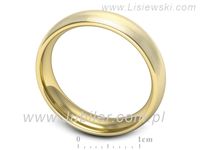 Obrączka ze złota złoto proba 585 14k - w00012zpm- 3