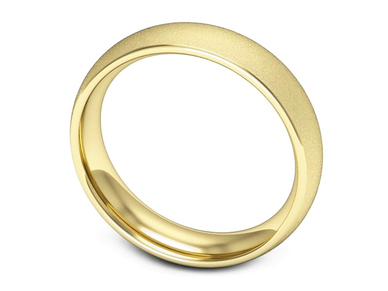 Złota Obrączka ze złota złoto proba 585 - w00012zsm — zdjęcie 3