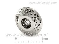Złota zawieszka Wisiorek z brylantami białe złoto próba 585 - W15168b- 3