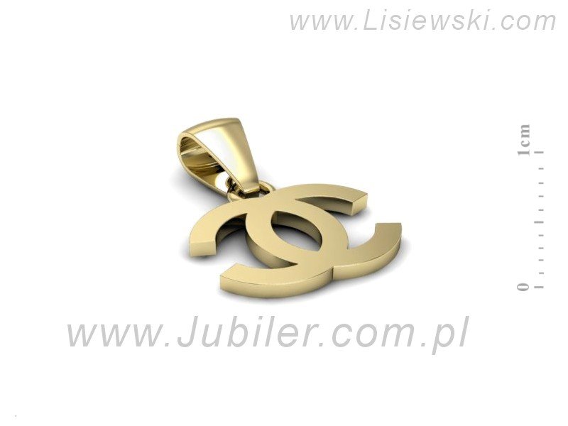 Wisiorek złoty w15289z - symbol elegancji i luksusu - w15289z — zdjęcie 2