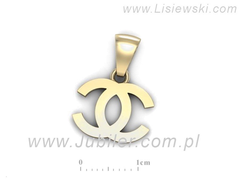 Wisiorek złoty w15289z - symbol elegancji i luksusu - w15289z — zdjęcie 3