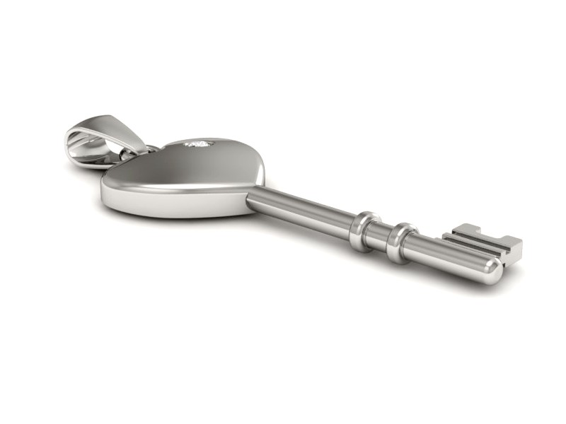 Złota zawieszka Wisiorek z brylantem złoto 14k - W15321b — zdjęcie 2