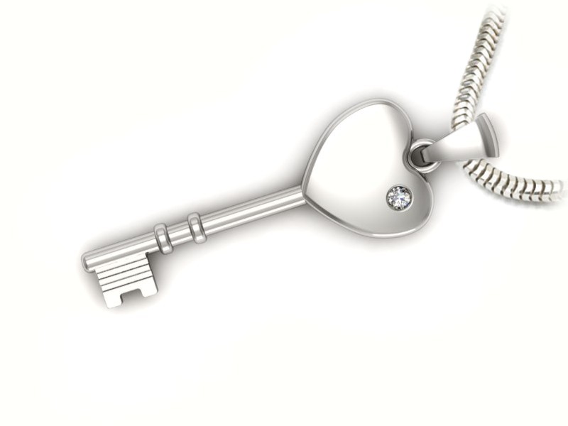 Złota zawieszka Wisiorek z brylantem złoto 14k - W15321b — zdjęcie 3