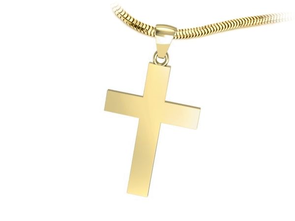 Złota zawieszka Złoty Krzyżyk żółte złoto 14k - W15581z