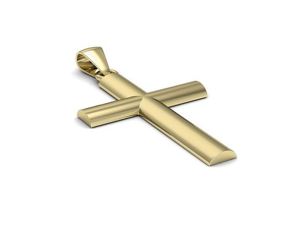 Złota zawieszka Złoty Krzyżyk żółte złoto 14k - W15582z