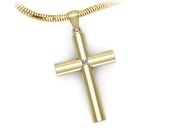 Złoty Krzyżyk z brylantem żółte złoto próba 585 - W15583z - 2