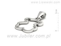 Złoty wisiorek zawieszka białe złoto próby 585 - W15587b- 2