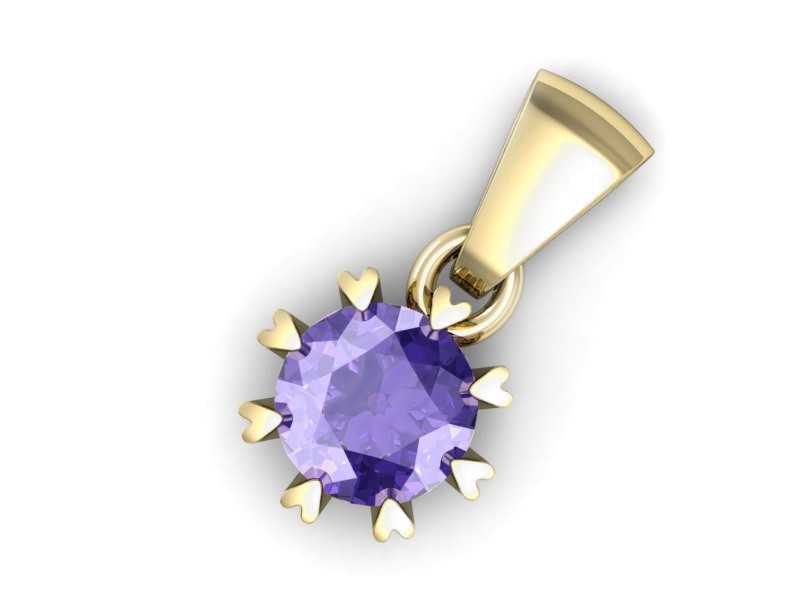 Ekskluzywna zawieszka z tanzanitem - luksus codziennie - w16307zt — zdjęcie 3