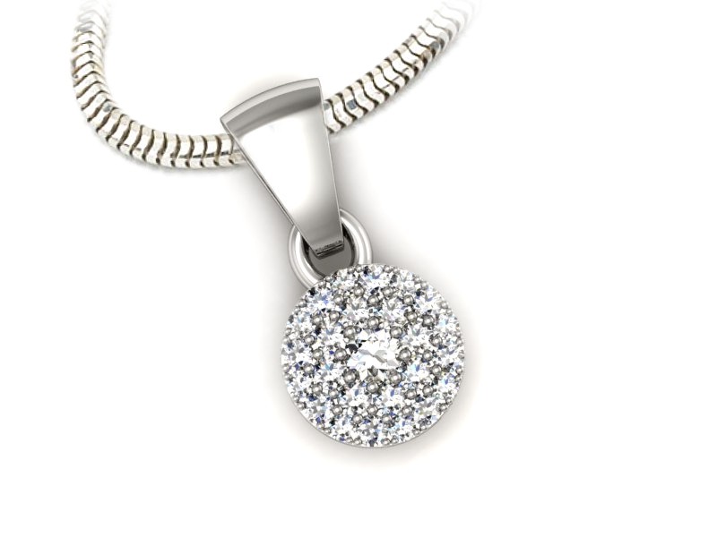 Złoty Wisiorek z brylantami złoto próba 585 - w16379b — zdjęcie 3