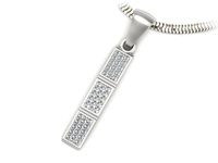 Złota zawieszka Wisiorek z brylantami białe złoto próba 585 - w16512b- 3