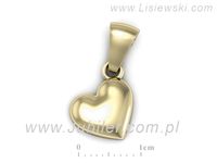 Złoty wisiorek zawieszka żółte złoto próby 585 - w16518z- 3