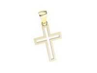 Złota zawieszka Złoty Krzyżyk żółte złoto próby 14k - w20001zmp- 3