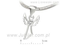 Złota zawieszka Wisiorek z brylantem białe złoto próba 585 - w2005b- 3
