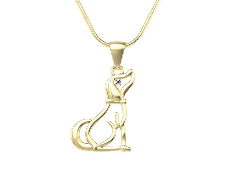 Złota zawieszka wisiorek z brylantami próba 585 - w2019z