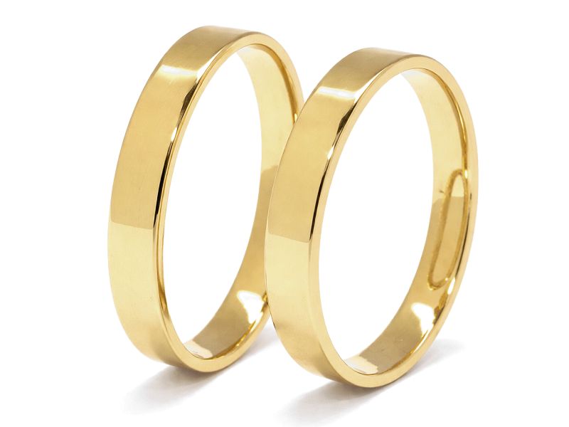 Obrączki żółte złoto obrączki klasyczne 585 - zo41040110gz — zdjęcie 3