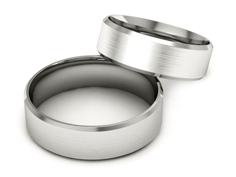 Obrączki białe złoto obrączki klasyczne 585 - zo420d2bmp — zdjęcie 2