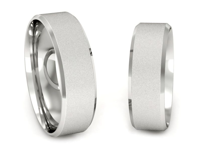 Obrączki białe złoto obrączki klasyczne 585 - zo420d2bms — zdjęcie 3