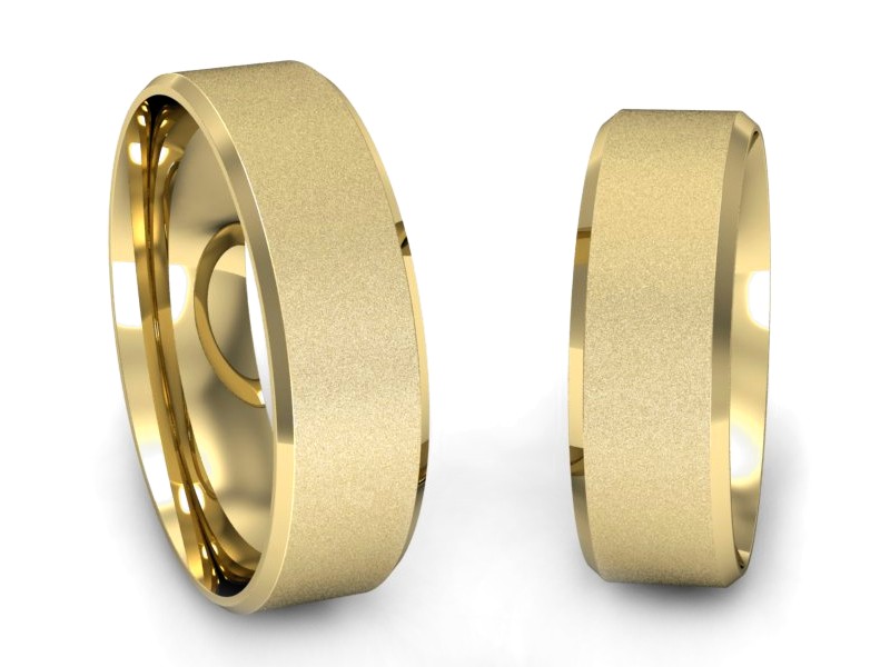 Obrączki żółte złoto obrączki klasyczne 585 - zo420d2zms — zdjęcie 3