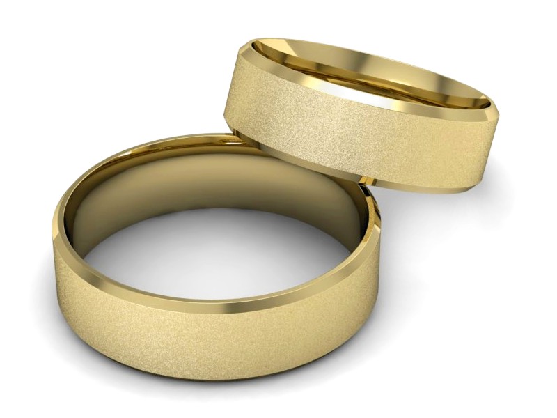 Obrączki żółte złoto obrączki klasyczne 585 - zo420d2zms — zdjęcie 2