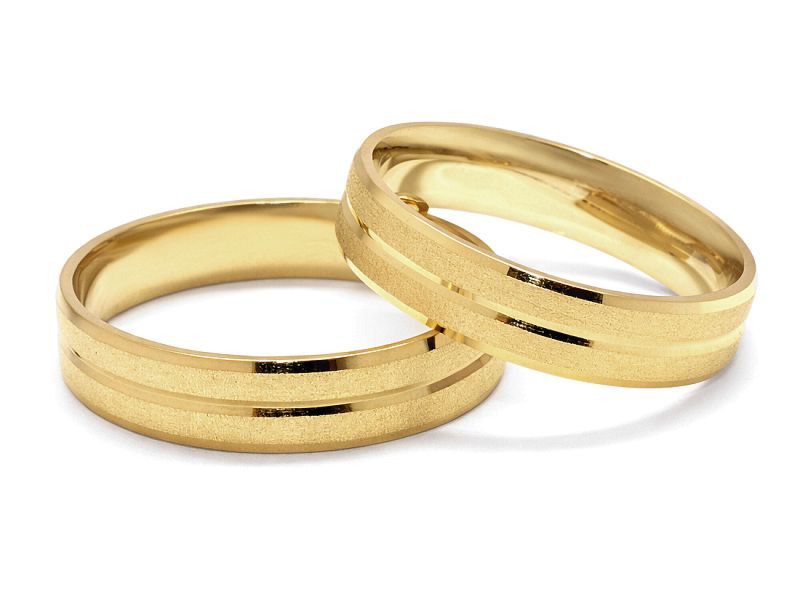 Obrączki klasyczne obrączki żółte złoto - zo430z1d2k_45mm — zdjęcie 3