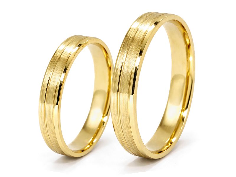 Obrączki klasyczne obrączki żółte złoto - zo430z1d2k_4mmp — zdjęcie 3