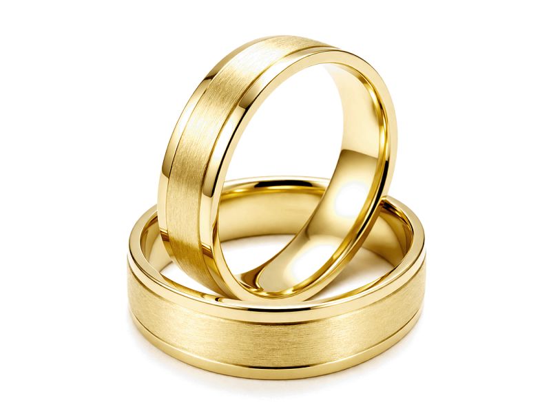 Obrączki żółte złoto obrączki klasyczne 585 - zo430z2d_45mmp — zdjęcie 3