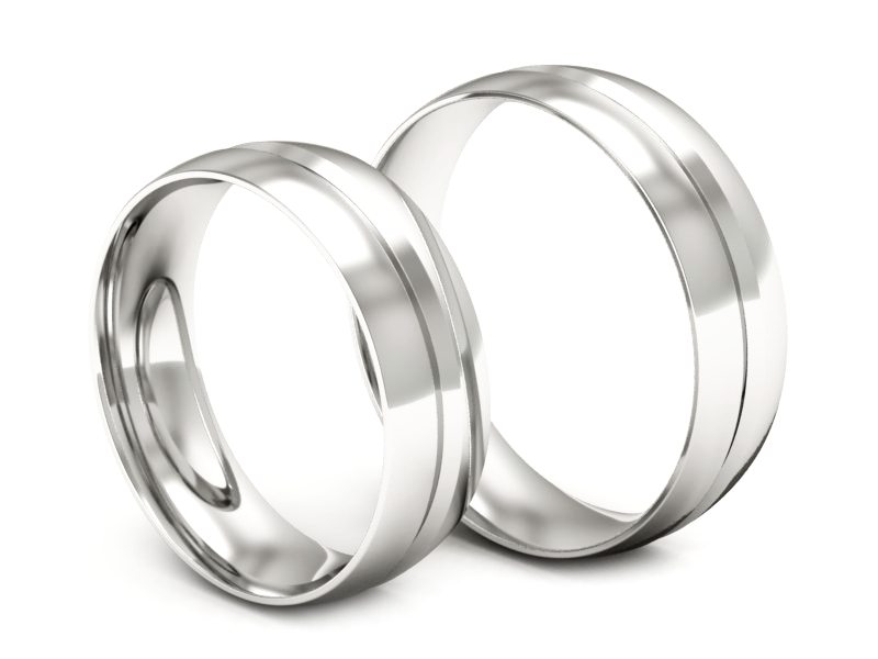 Obrączki białe złoto obrączki klasyczne proba 585 - zo530dkb — zdjęcie 3