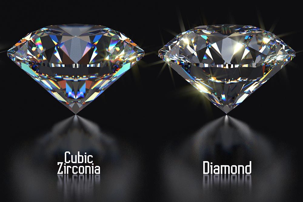 Cyrkonia vs. oszlifowany diament