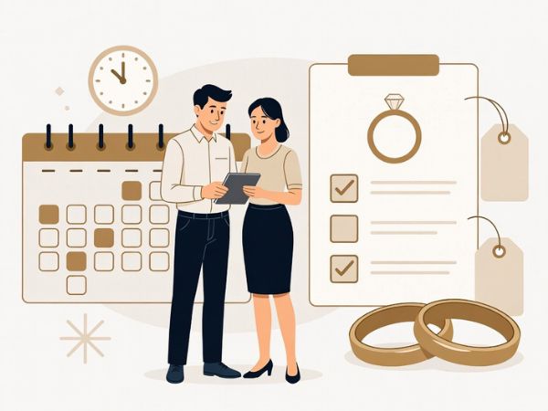 Kiedy zamówić obrączki, żeby nie wpaść w panikę i nie przepłacić?