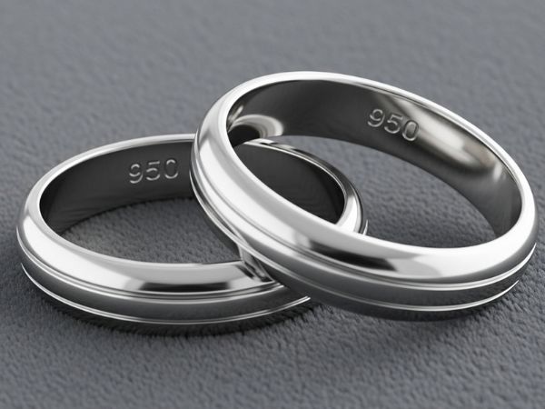 Obrączki Platynowe Próba 950 - Najwyższa Jakość i Trwałość