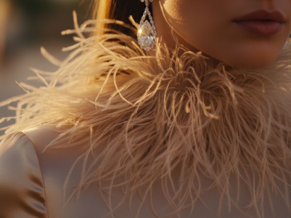 Pióra i satyna: Jak dobrać biżuterię do nietypowych materiałów sukni?