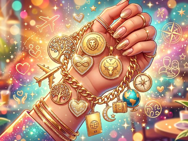 Najmodniejsze złote charmsy: od symboli rodzinnych po motywy zodiakalne i podróżnicze