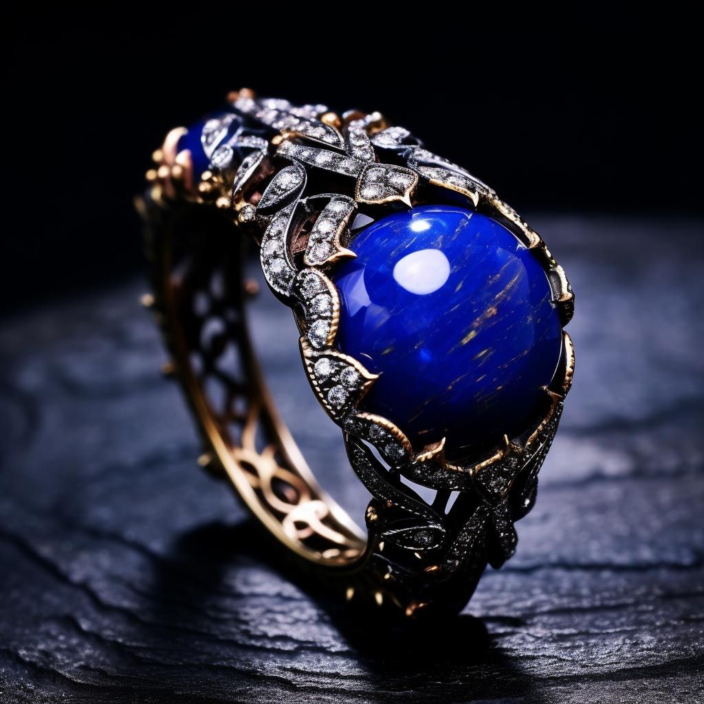 Lapis Lazuli pierścionek